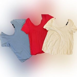 COIN1804 bundle of three colors, side element trim swing tee.